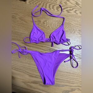 SKIMS Signature Swim Violet Bikini Set Large